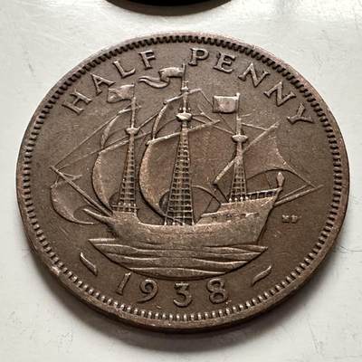 🌹外币初藏🌹🐯2025年第144场  每周二四六晚8️⃣点 接代拍 - 英国1938年半便士