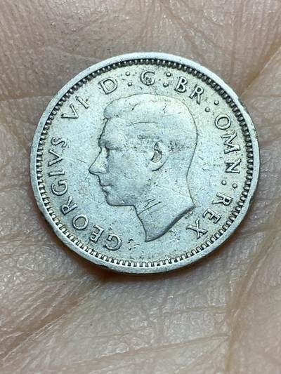 2025年第一百四十二场(总第一百六十八场）高品质英国一线回流散币年末特拍场第二场(免佣金) 英国🇬🇧1939年3便士银币(乔治六世第一版，500银)