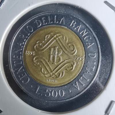 沼泽如烟--第942场 - 意大利1993年500里拉纪念币