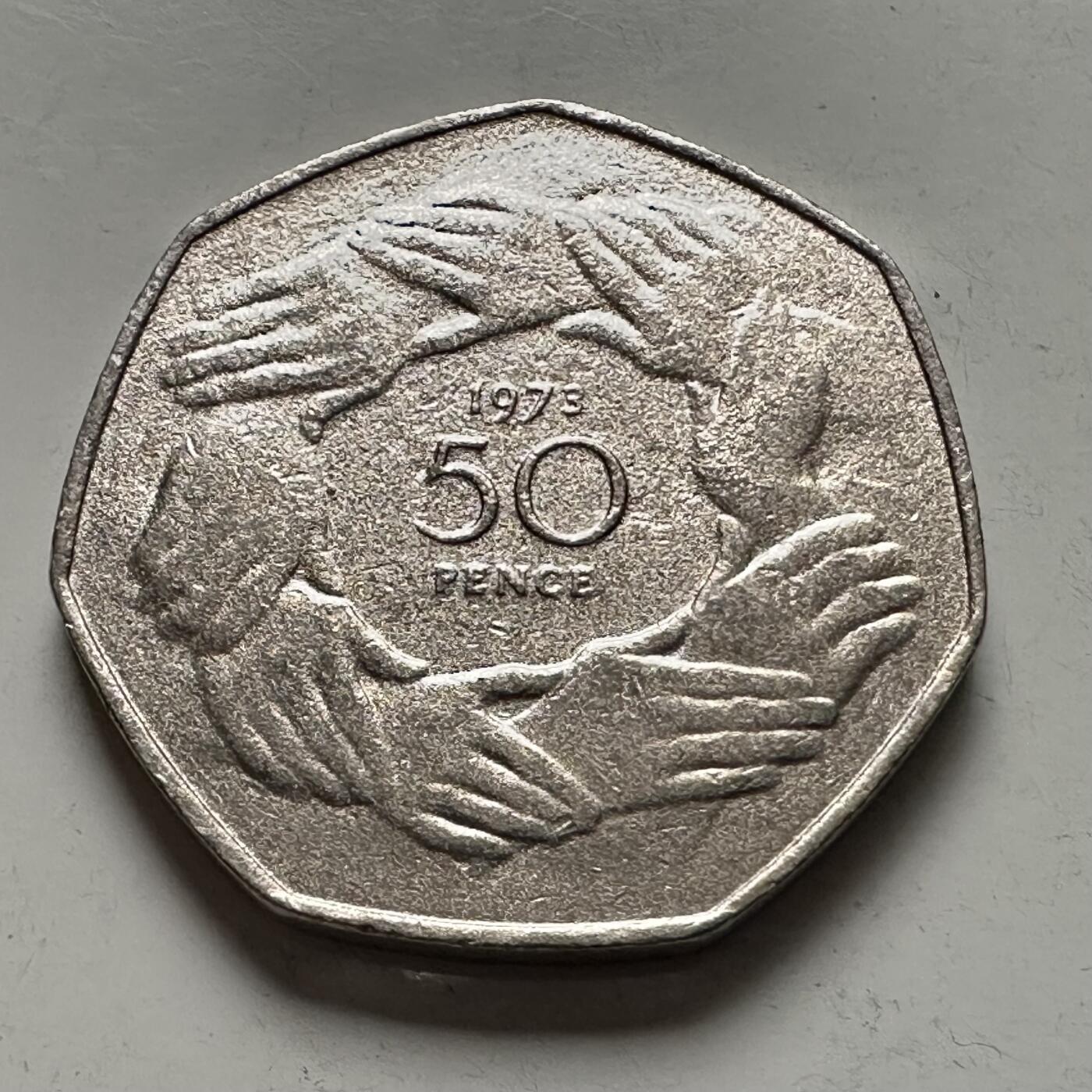 🌹外币初藏🌹🐯2025年第144场  每周二四六晚8️⃣点 接代拍 英国1973年50便士 a