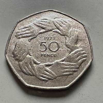 🌹外币初藏🌹🐯2025年第144场  每周二四六晚8️⃣点 接代拍 - 英国1973年50便士 a