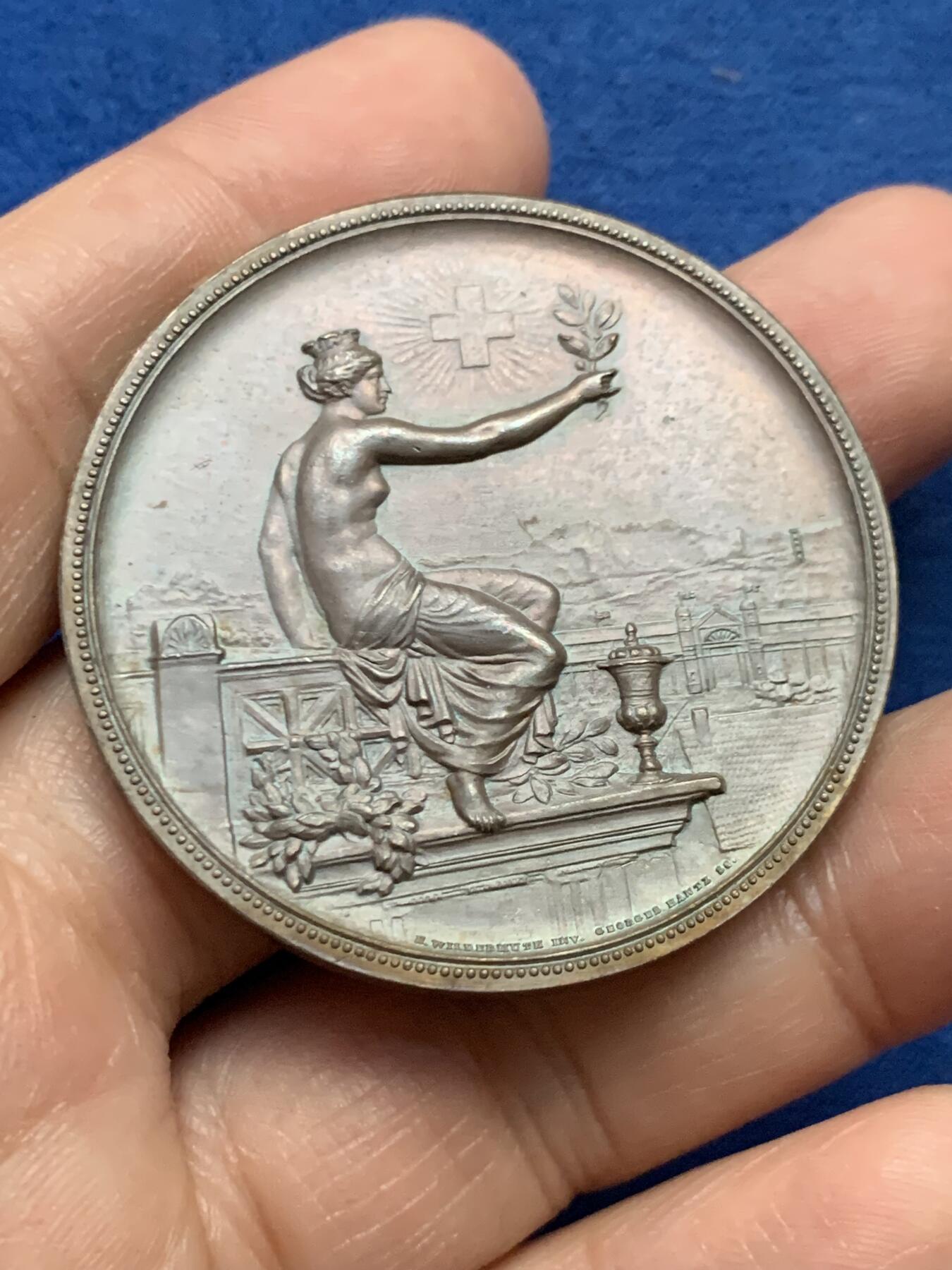 《竞宝斋》第450场 周日，周一，周二  3场连拍 （全场包邮，欢迎送拍） 三枚一组 欧洲铜章 细节见图