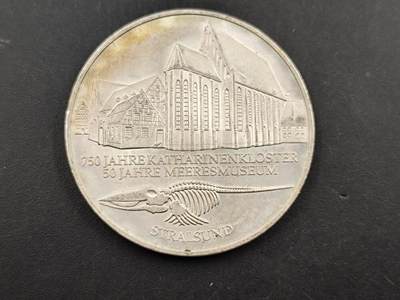 12月20日徽章钱币专场 - 德国施特拉尔的凯瑟琳修道院750周年纪念币