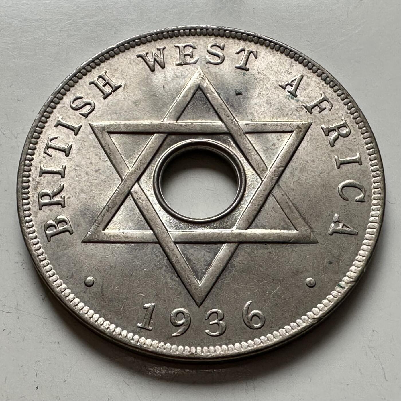 🌹外币初藏🌹🐯2025年第144场  每周二四六晚8️⃣点 接代拍 英属西非1936年一便士 爱八KN版 未使用原光品