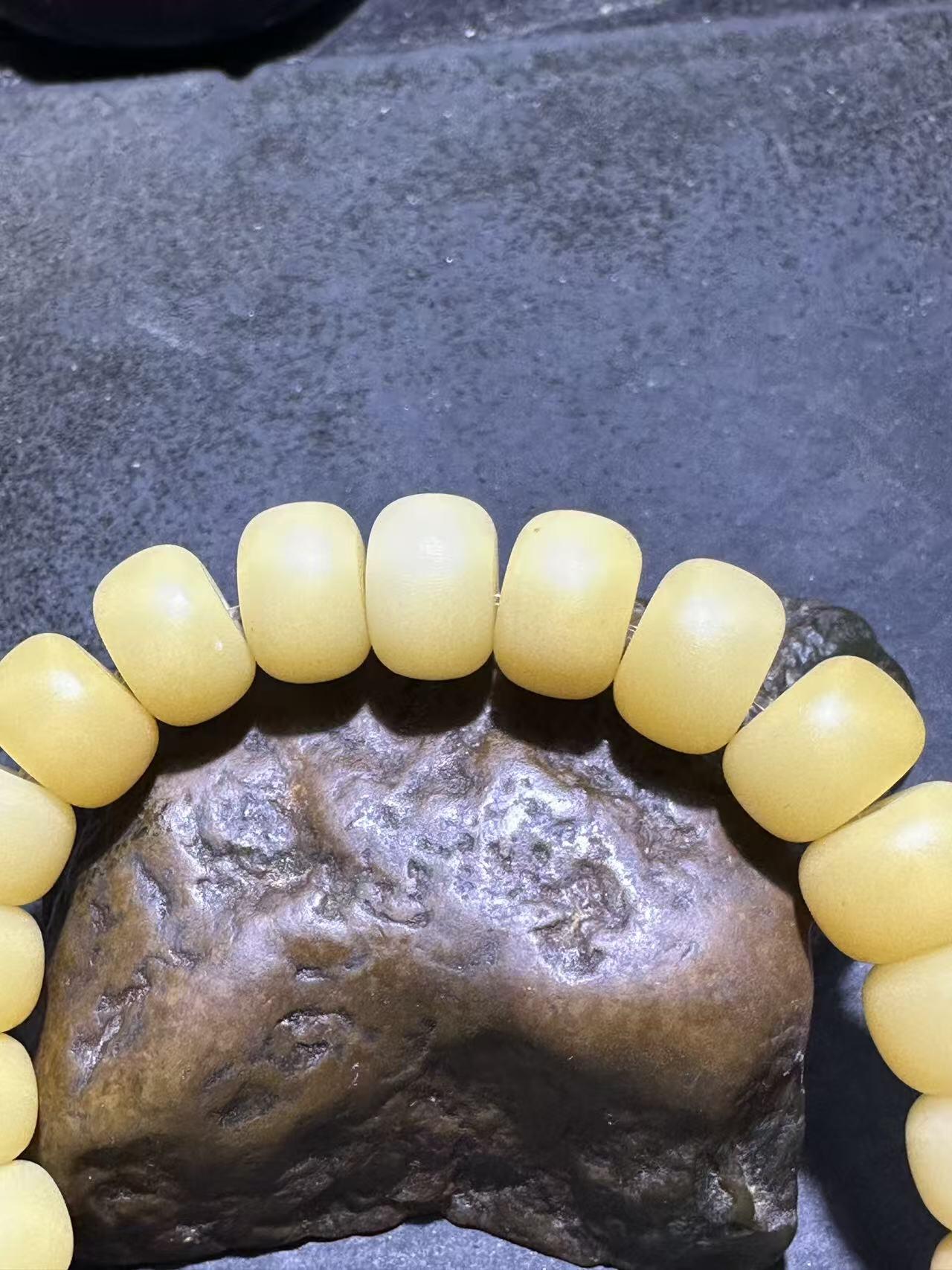 仅此一条，氧化菩提根虎牙天珠单圈手串一条