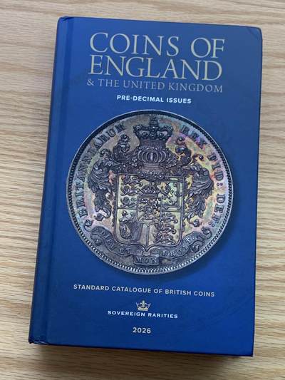 《竞宝斋》第450场 周日，周一，周二  3场连拍 （全场包邮，欢迎送拍） - 2026最新版英国钱币标准目录，完整收录英国从打制币到10进制前的钱币，英系藏家必备，PCGS和NGC官方参考目录，约1.15公斤。