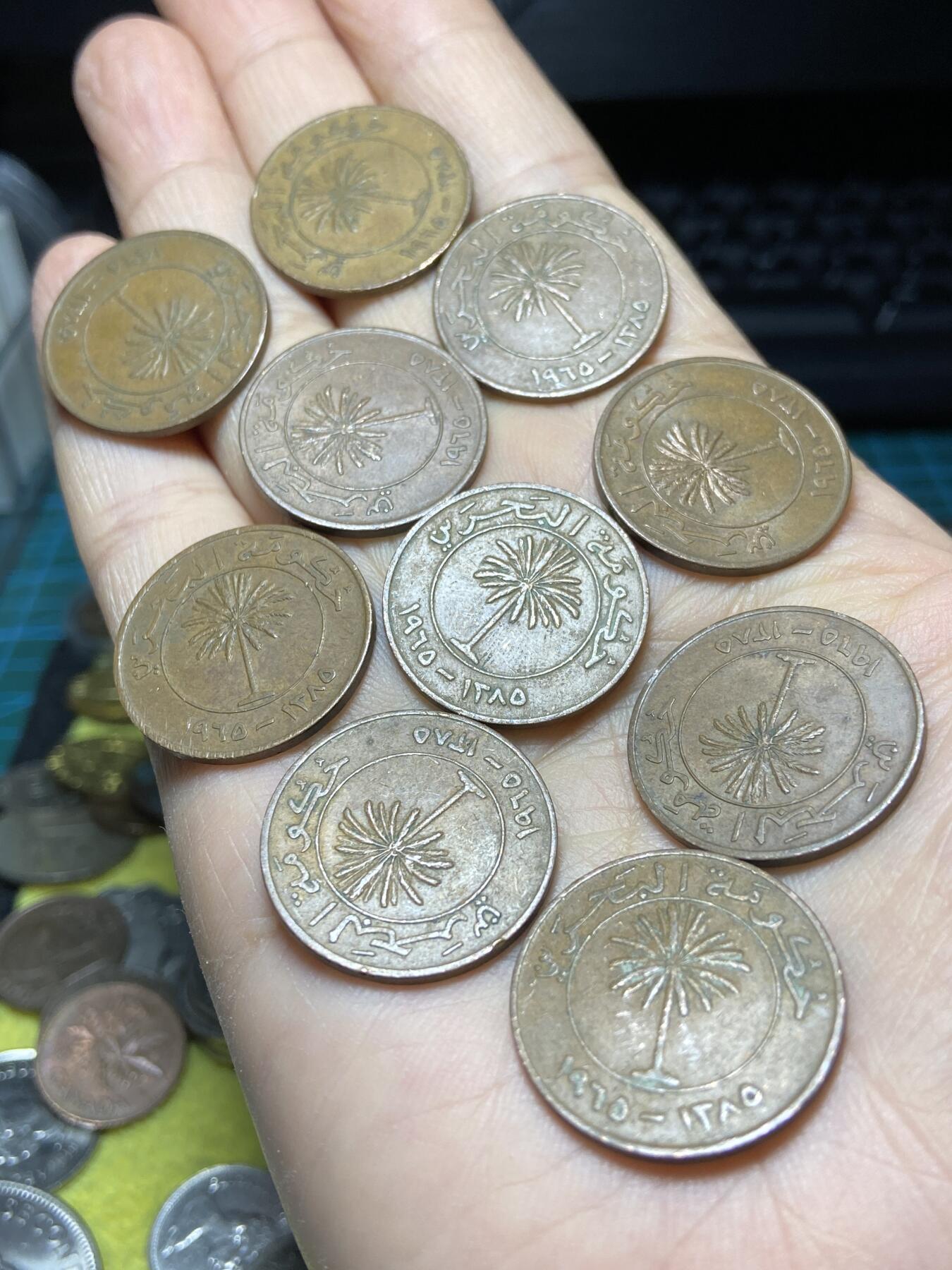 2025年第一百四十五场(总第一百七十一场）高品质英国一线回流散币年末特拍场第二场(免佣金) 巴林🇧🇭1965年10费尔10枚