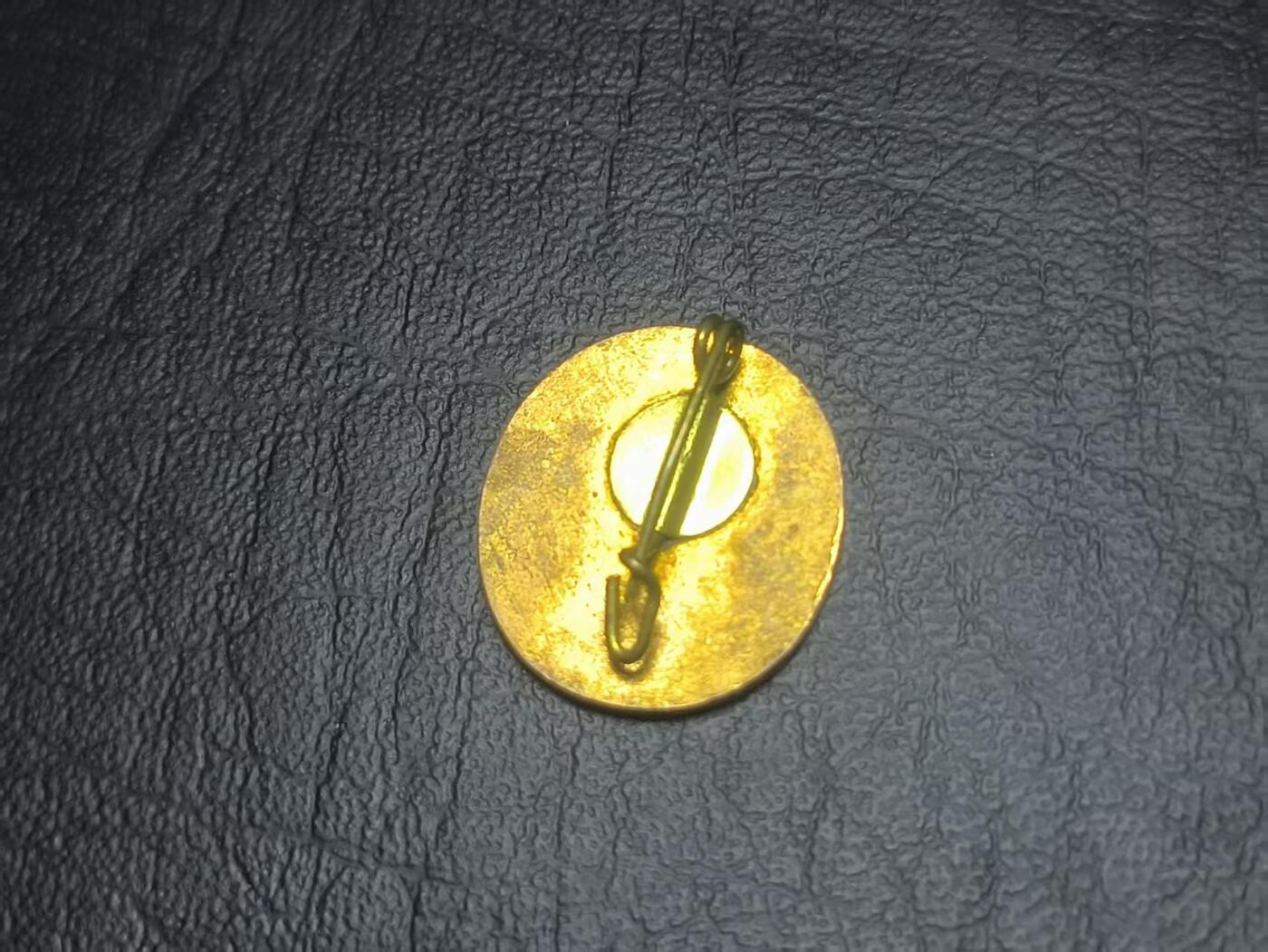 罗岚⭐爱藏⭐甄选专拍第二场-分享拍场赚佣（实体店在建中···） 民主德国统一社会党（德共）党员证章-少见大版（是正常版本的2-3倍大小）珐琅透亮原光美品 搭配黑领人民军制服完美