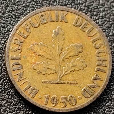 泉币菌-第152场-精品福利场 - 联邦德国 1950年 5芬尼硬币