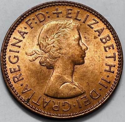 文馨钱币收藏第 286 场，圣诞节专场【 长期接收代拍品低至 0 佣金】 - 全新未流通 1967 年英国海盗船 1/2 便士铜币