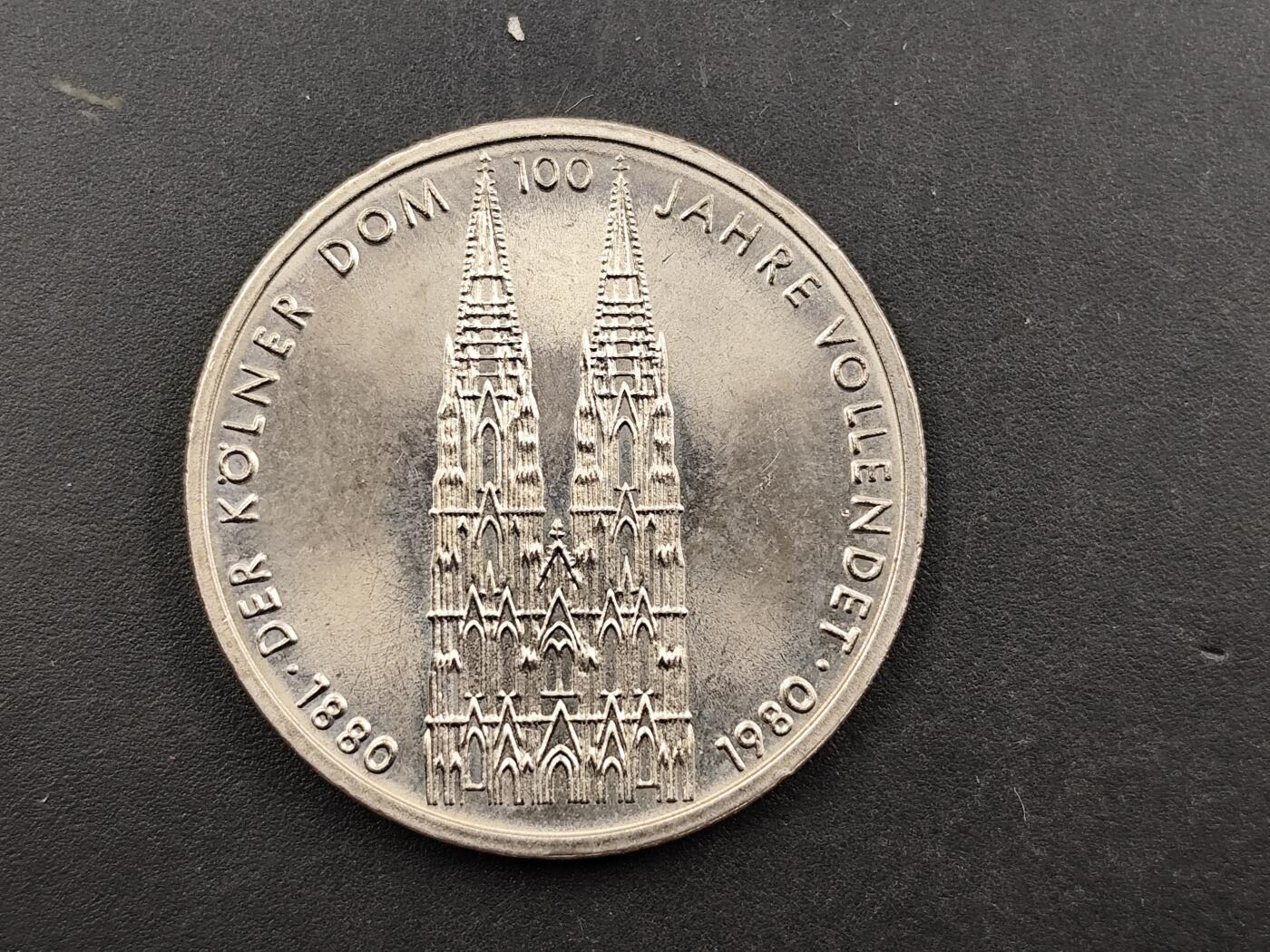 12月20日徽章钱币专场 德国1980年5马克纪念币