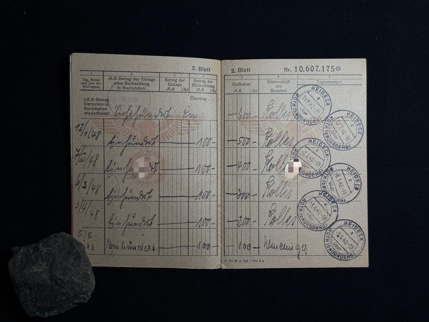 欢庆元旦！戎马世界章牌大赏第109期元旦大拍 铭记历史，珍爱和平！德国二战家庭储蓄本，拥有者埃里希．冯．登．巴赫ss上将，骑士铁十字获得者 东线镇压游击队总指挥，参与过镇压华沙起义