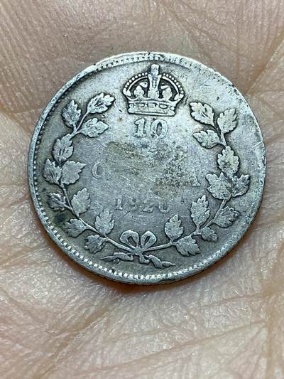 2025年第一百四十五场(总第一百七十一场）高品质英国一线回流散币年末特拍场第二场(免佣金) - 加拿大🇨🇦1920年10分(乔治五世第三版首发年，800高银)