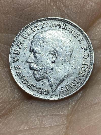 2025年第一百四十二场(总第一百六十八场）高品质英国一线回流散币年末特拍场第二场(免佣金) 英国🇬🇧1916年3便士银币(乔治五世第一版，925高银)