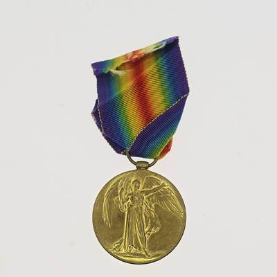 勋章奖章交易所2025年12月28拍卖 - 英国一战奖章，铜镀金，授予LEAVEY