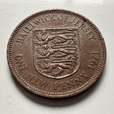 🌹外币初藏🌹🐯2025年第144场  每周二四六晚8️⃣点 接代拍 - 泽西岛1971年一便士