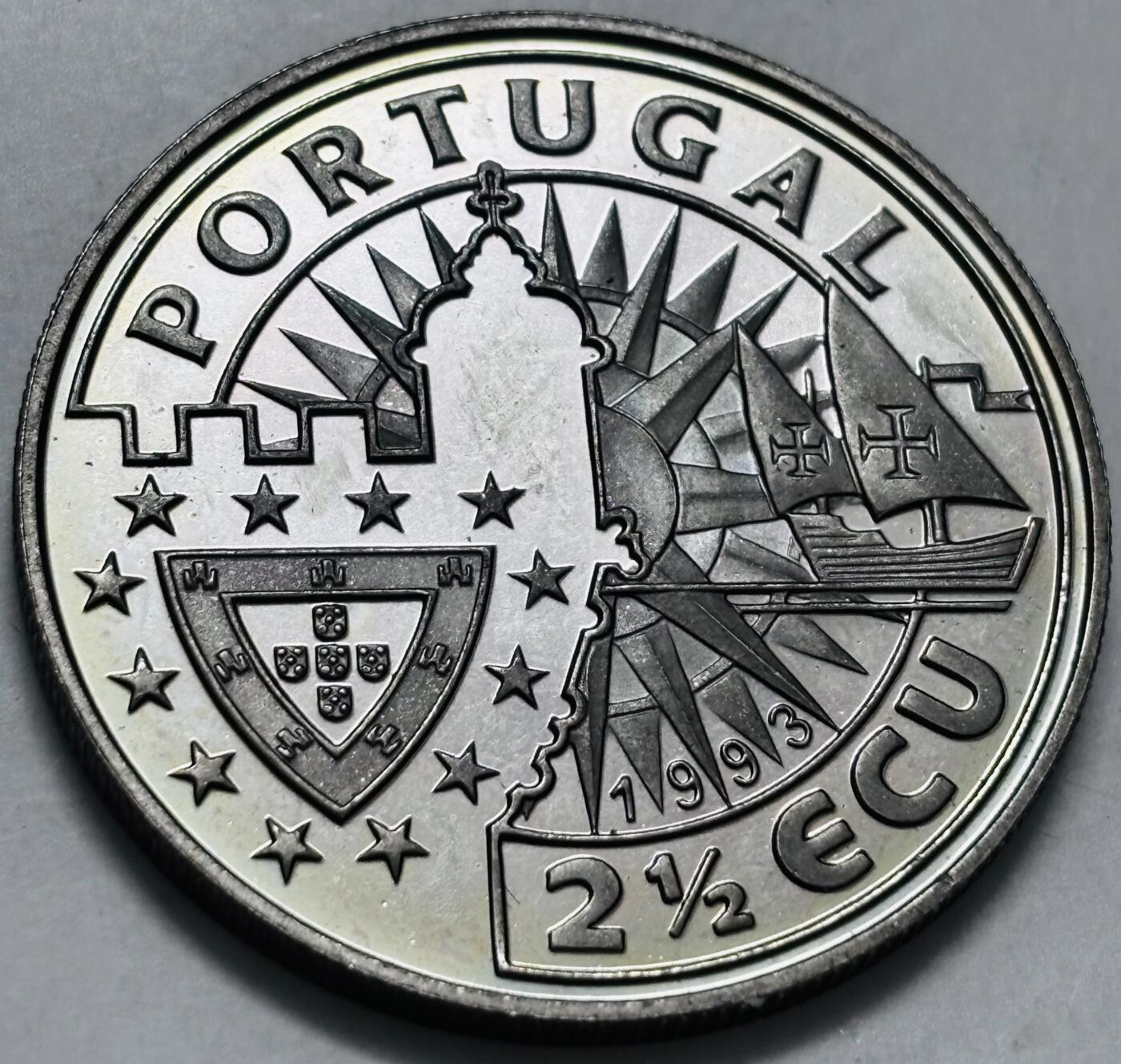 文馨钱币收藏第 286 场，圣诞节专场【 长期接收代拍品低至 0 佣金】 原光品相 1993 年荷兰 2.5 埃居精制纪念币