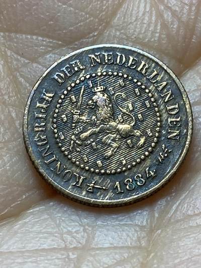 2025年第一百四十五场(总第一百七十一场）高品质英国一线回流散币年末特拍场第二场(免佣金) - 荷兰🇳🇱1884年1/2分(威廉三世时期，Boradaxe–宽刃斧标)