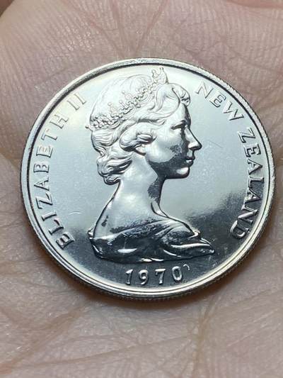 2025年第一百四十二场(总第一百六十八场）高品质英国一线回流散币年末特拍场第二场(免佣金) 原光全新–新西兰🇳🇿1970年套币7枚(含库克山1元纪念币)