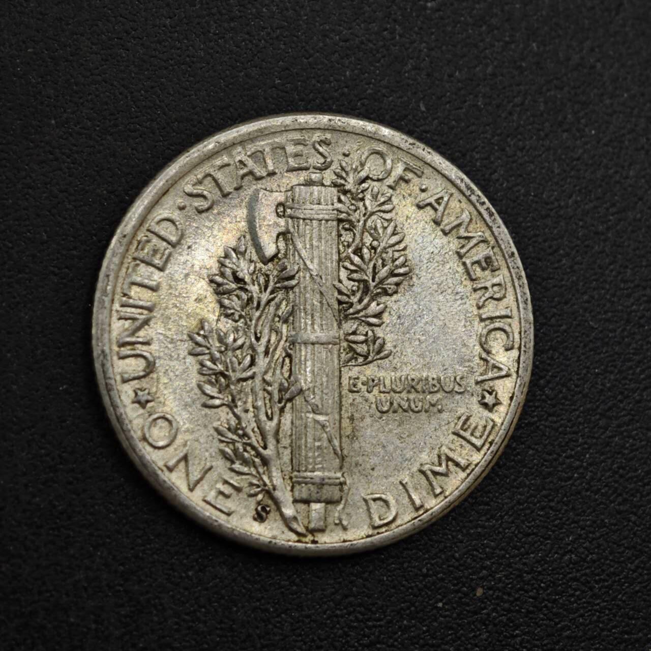 【淘币小摊】实时拍第八百三十六拍   银币套币场   满百包邮可预留二周 每周一统一发货   美国1944年小飞人10分银币