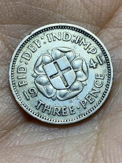 2025年第一百四十五场(总第一百七十一场）高品质英国一线回流散币年末特拍场第二场(免佣金) - 英国🇬🇧1941年3便士银币(乔治六世第一版，500银)