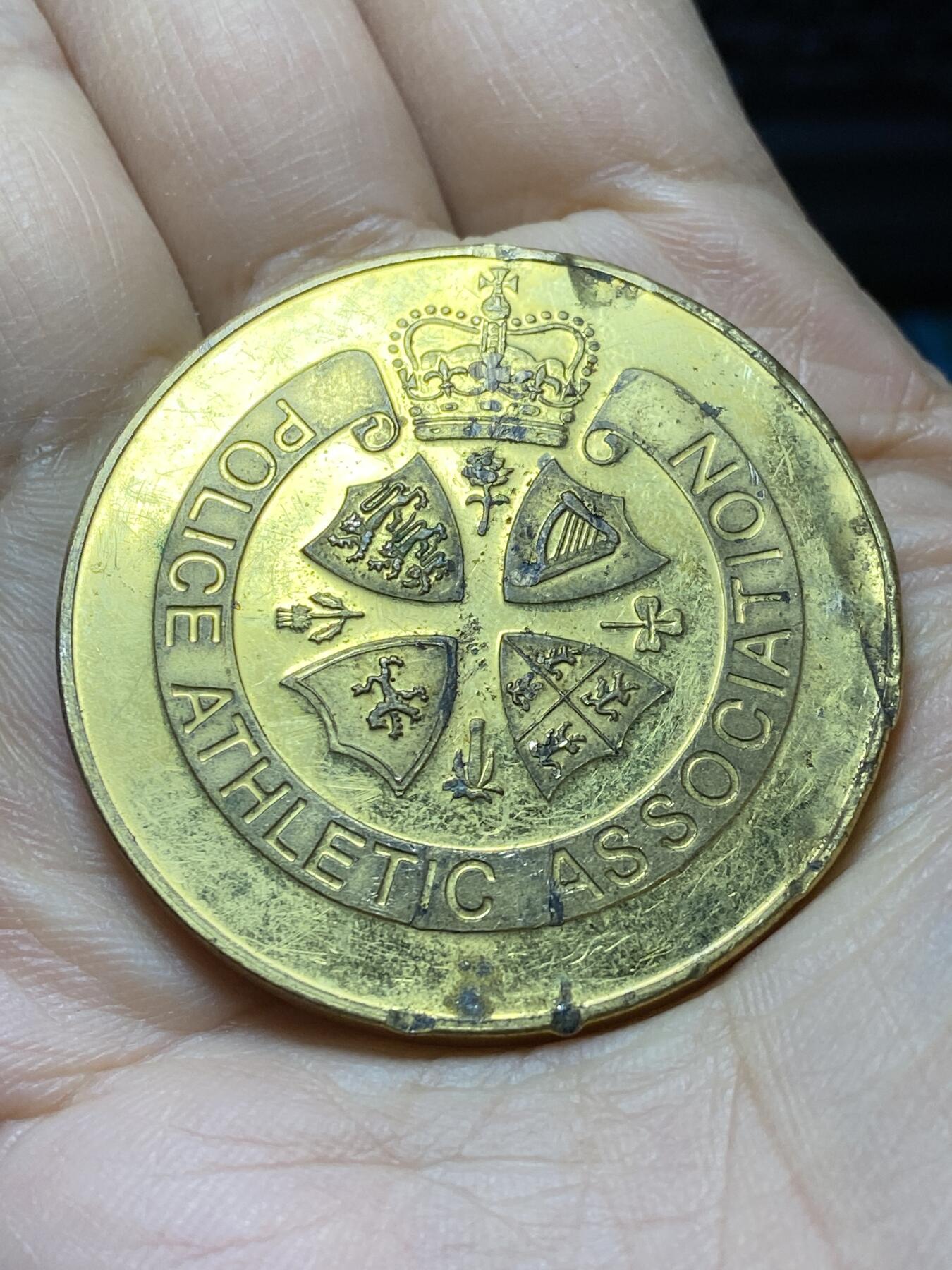 2025年第一百四十五场(总第一百七十一场）高品质英国一线回流散币年末特拍场第二场(免佣金) 英国🇬🇧警察体育协会纪念奖章，直径44.2毫米，厚3.0毫米，重39.80克