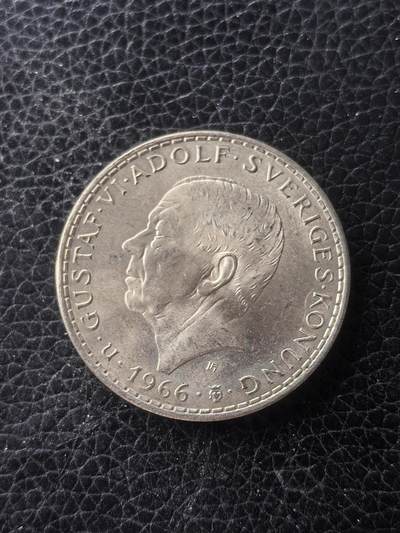 道一币馆币章第一百六十一场 - 瑞典1966年宪法改革百年5克朗银币  18g 400S