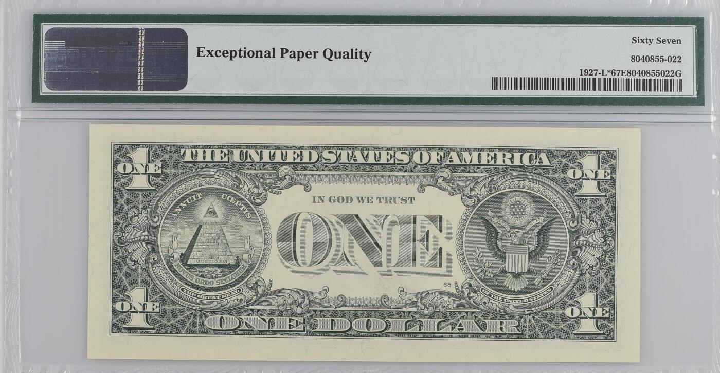 【礼羽收藏】🌏世界钱币拍卖第117期 2001年 1美金 星补号 亚军分数