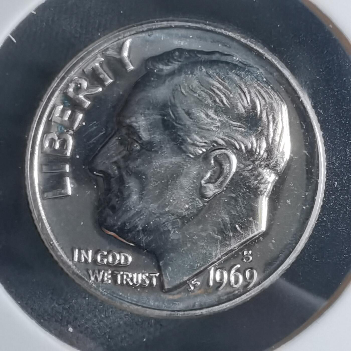 沼泽如烟--第943场 美国1969年十分精制币