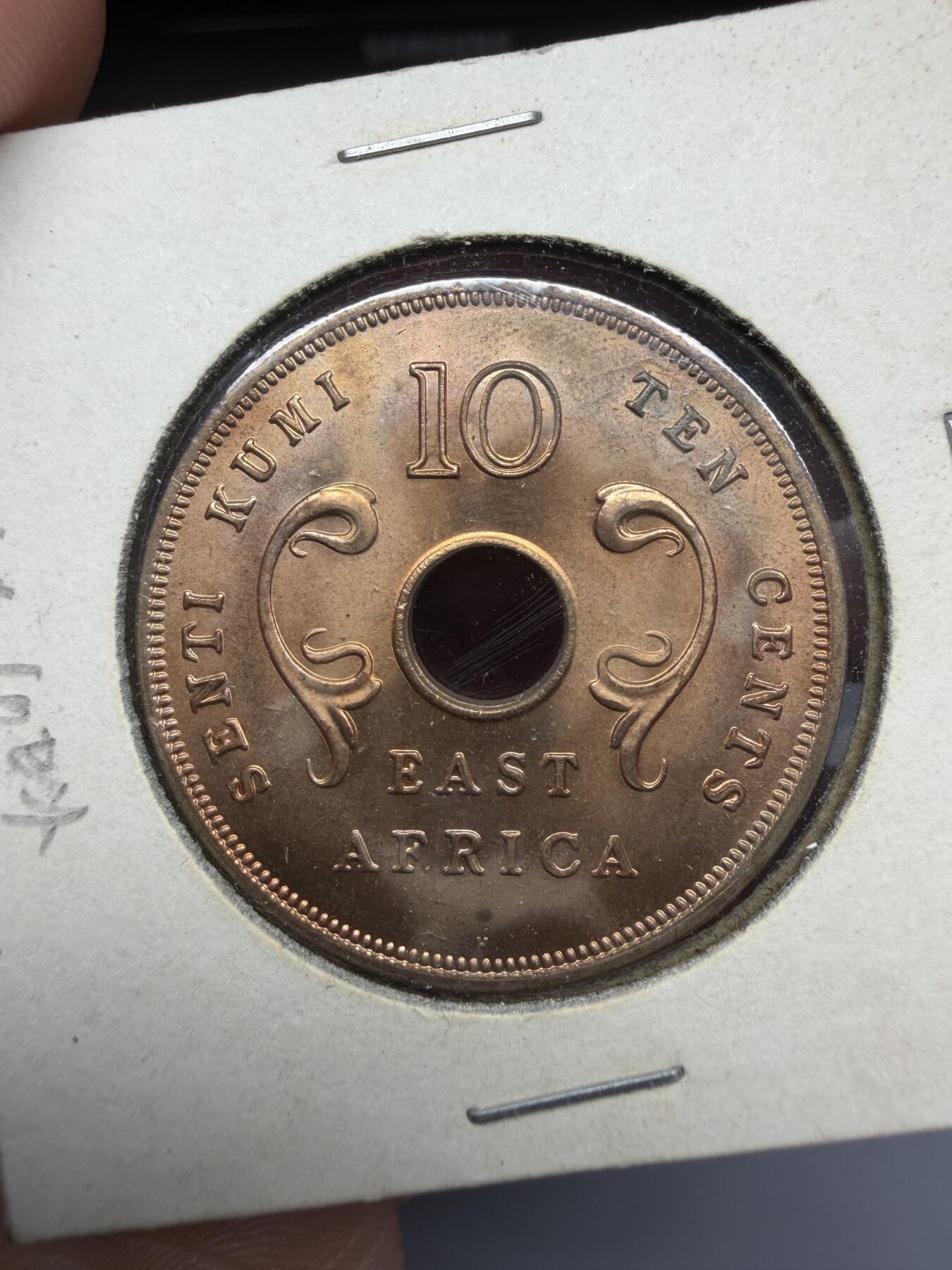 2025年集古藏今外币拍卖第十一期-第4场—（总第294拍），可以寄存60天，满160元包邮。 1964年东非10分