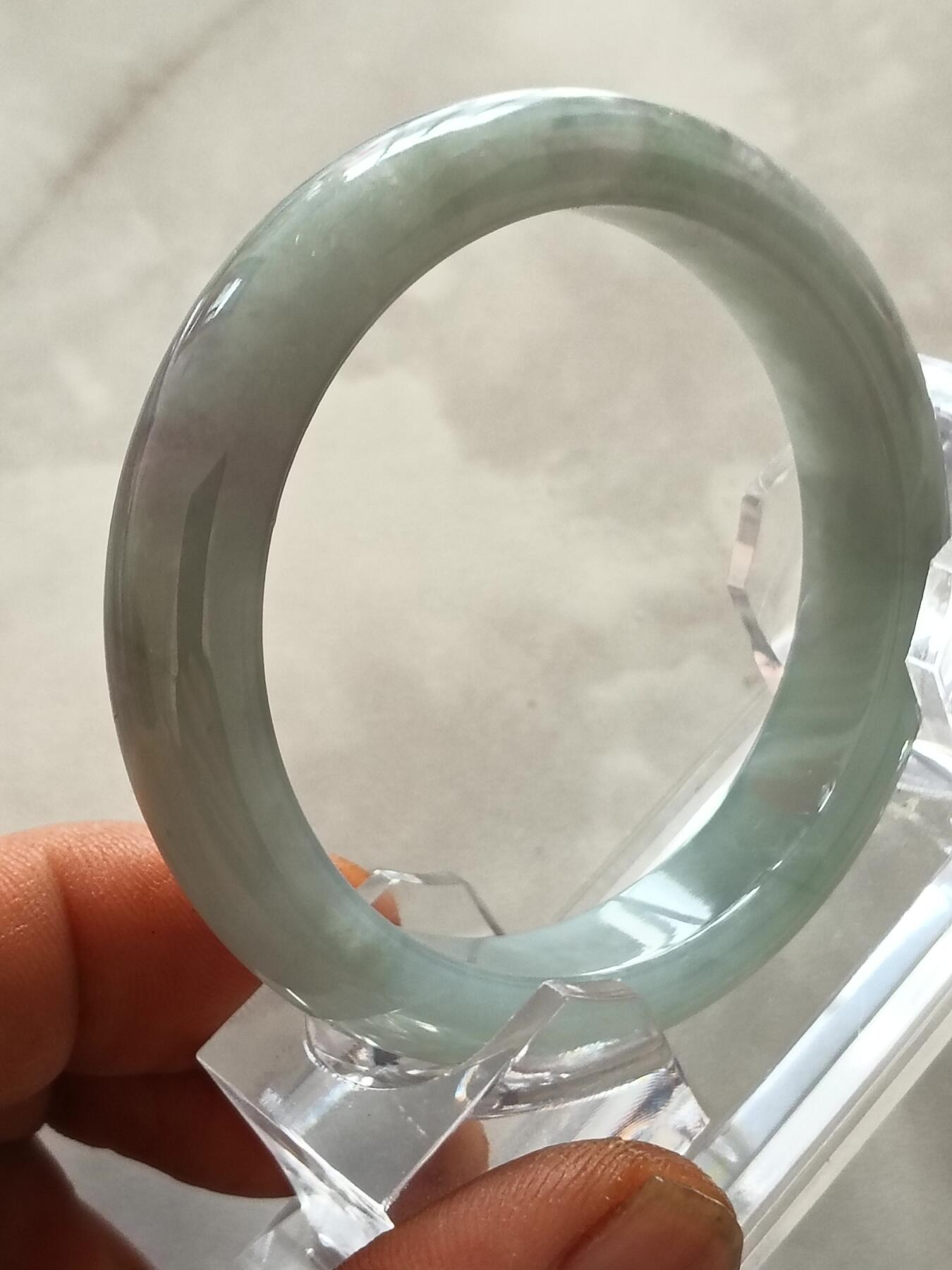 天然翡翠手镯 圈口53mm