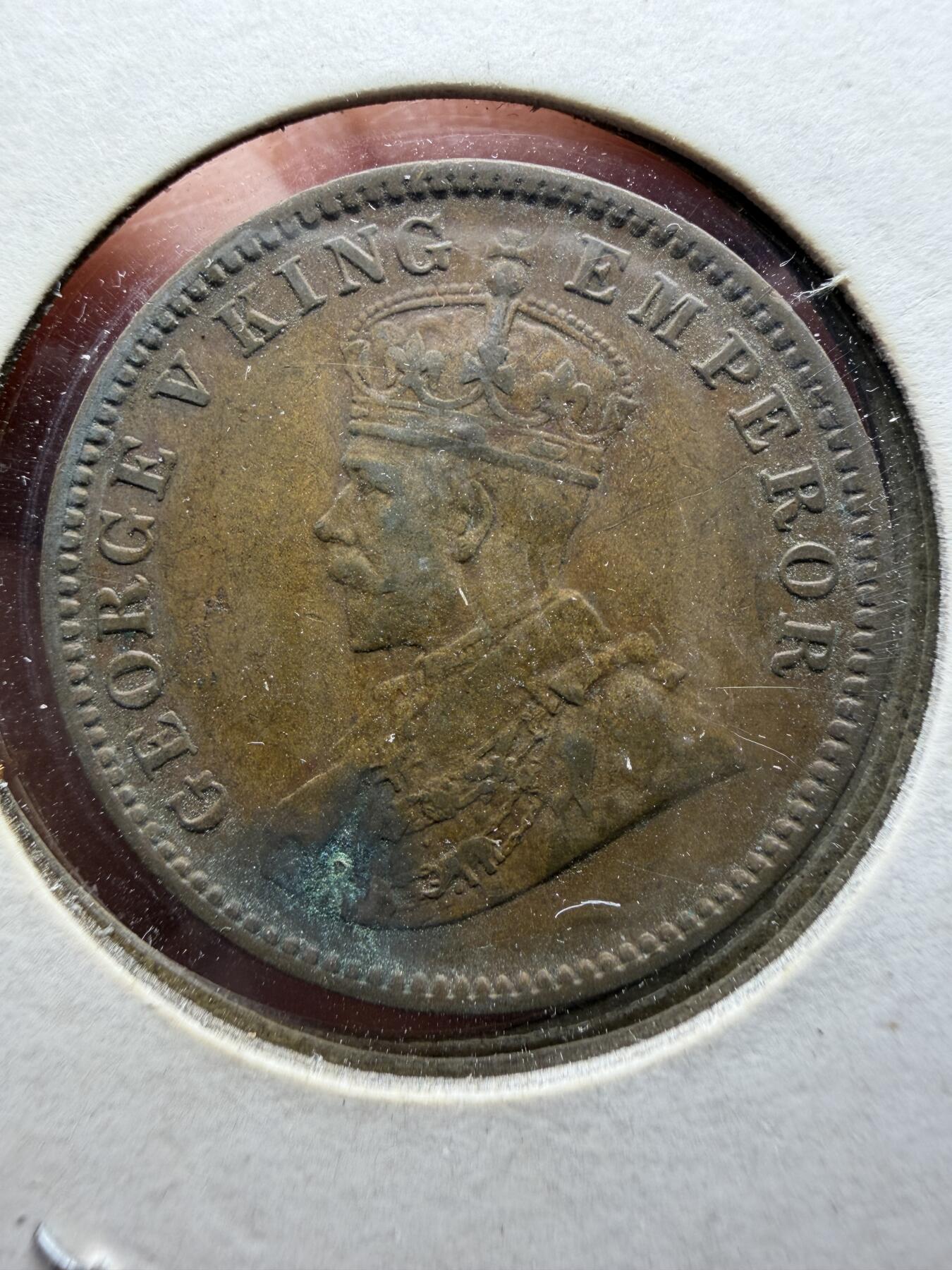 2025年集古藏今外币拍卖第十一期-第4场—（总第294拍），可以寄存60天，满160元包邮。 1936年英属印度1/4安娜