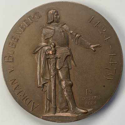 掌中浮雕-藏着的欧洲第047场 - 1897年瑞士伯尔尼狩猎节纪念章 ，  45mm，盒子有破损如图