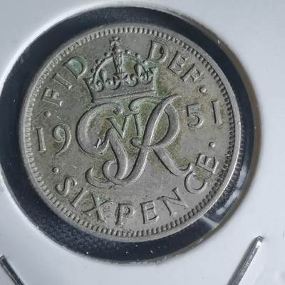 沼泽如烟--第944场 - 英国1951年6便士