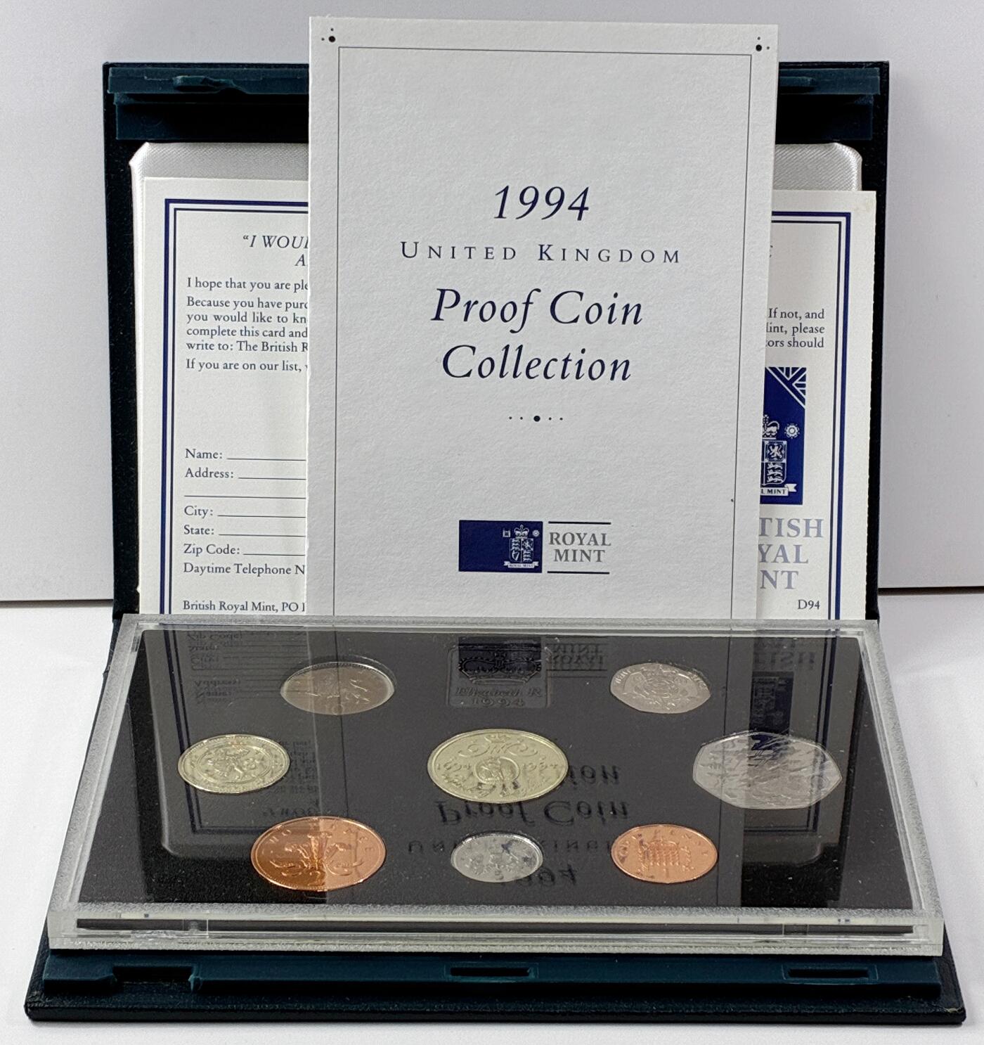 【雨安】【直播拍卖】【世界币章121期-裸币】2025-12-26 周五 19:30 保真 [现代套币] Great Britain 英国 套币 精制套币 1994年