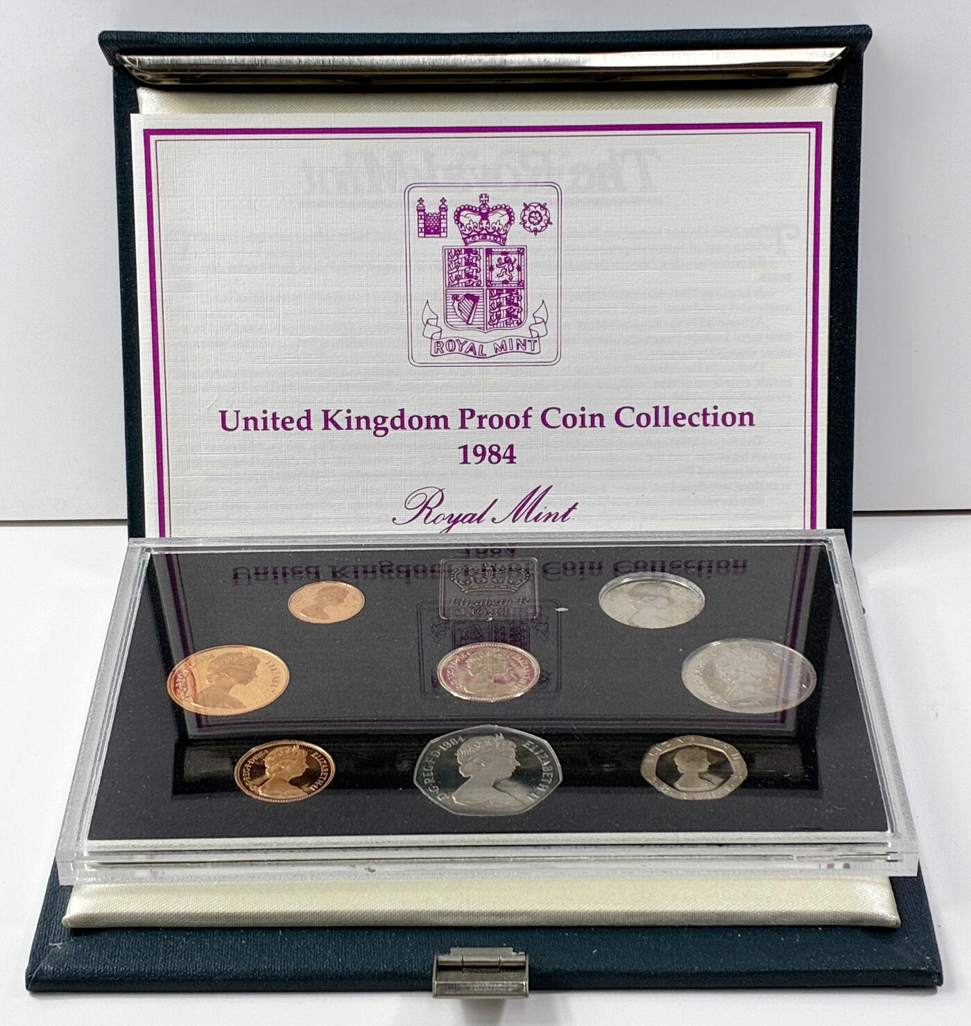 【雨安】【直播拍卖】【世界币章121期-裸币】2025-12-26 周五 19:30 保真 [现代套币] Great Britain 英国 套币 精制套币 1984年