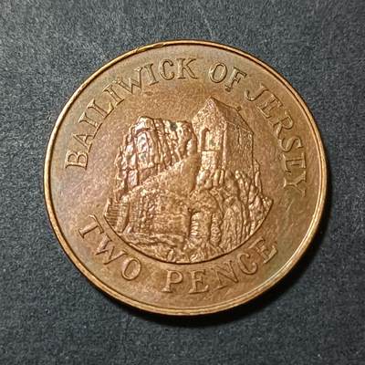 【游宝包邮场】蛇年第102期 英系国家硬币 - 泽西岛-2便士 1992年