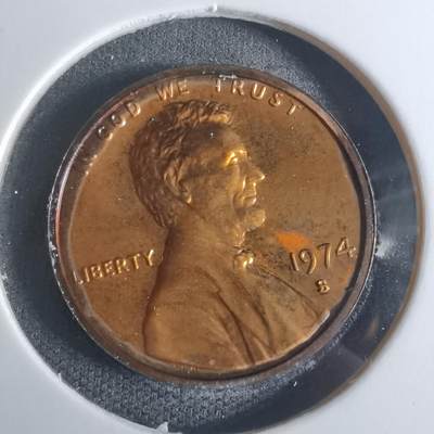 沼泽如烟--第943场 - 美国1974年一分精制币