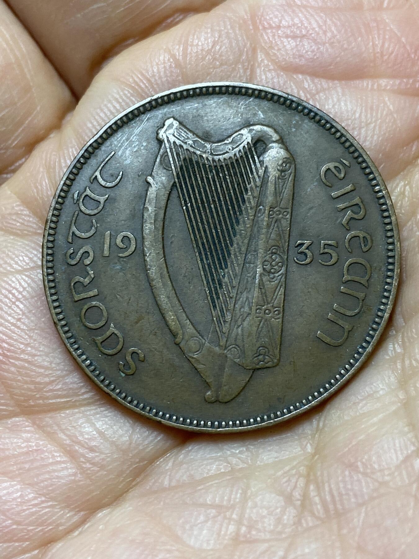 2025年第一百四十四场(总第一百七十场）品种丰富英国一线回流散币年末特拍场第一场(免佣金) 爱尔兰1935年1便士(英辖自由邦时期)