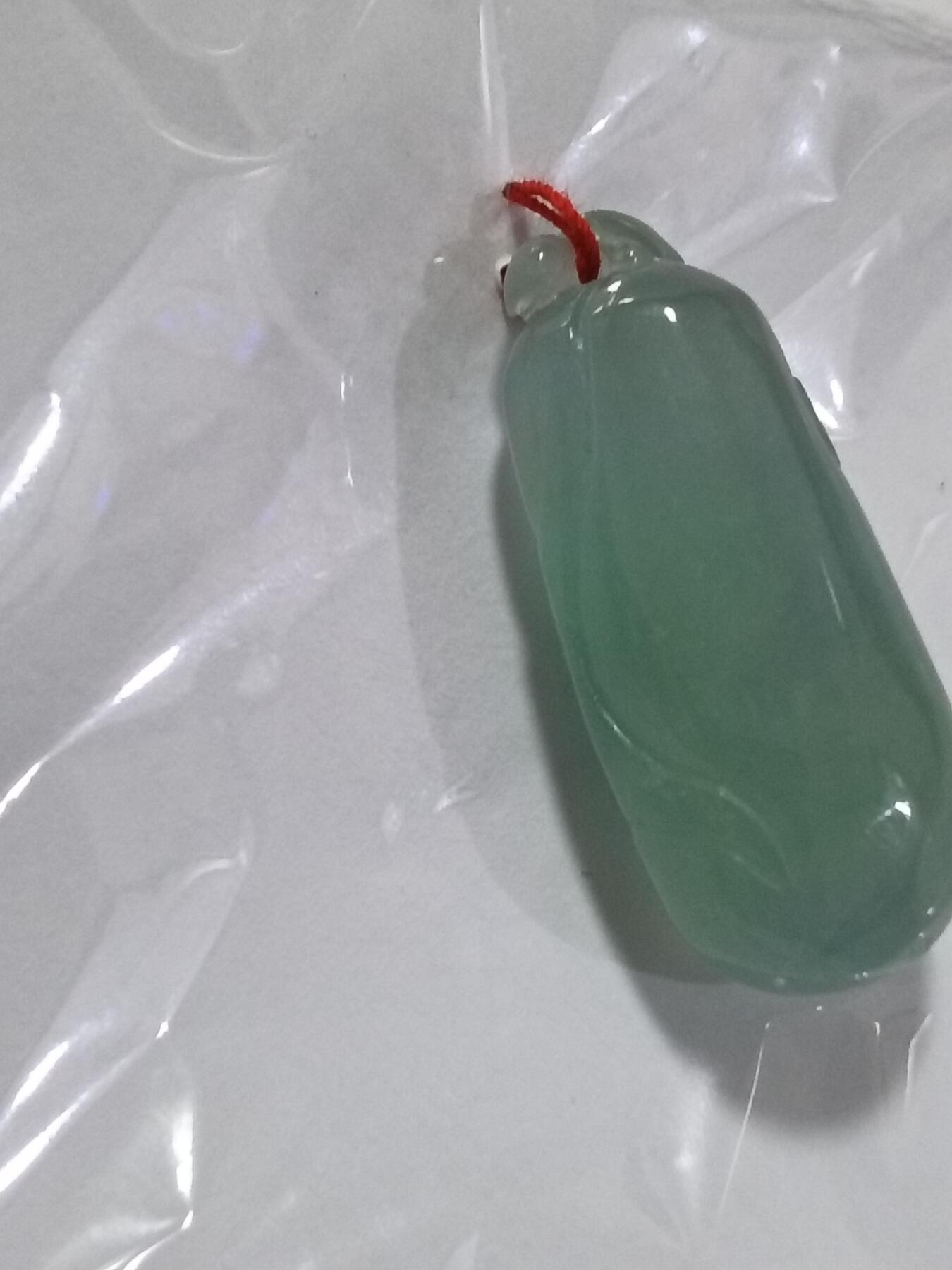 天然翡翠冰种福瓜吊坠