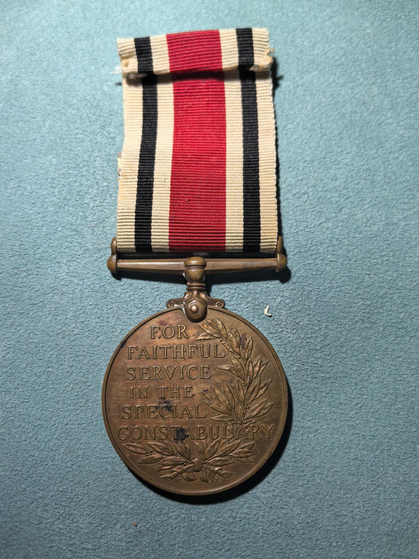 盛世勋华——号角文化勋章邮票专场拍卖第295期 英国志愿警察长期服务奖章 早期乔治五世版 带一战勋条 带边铭