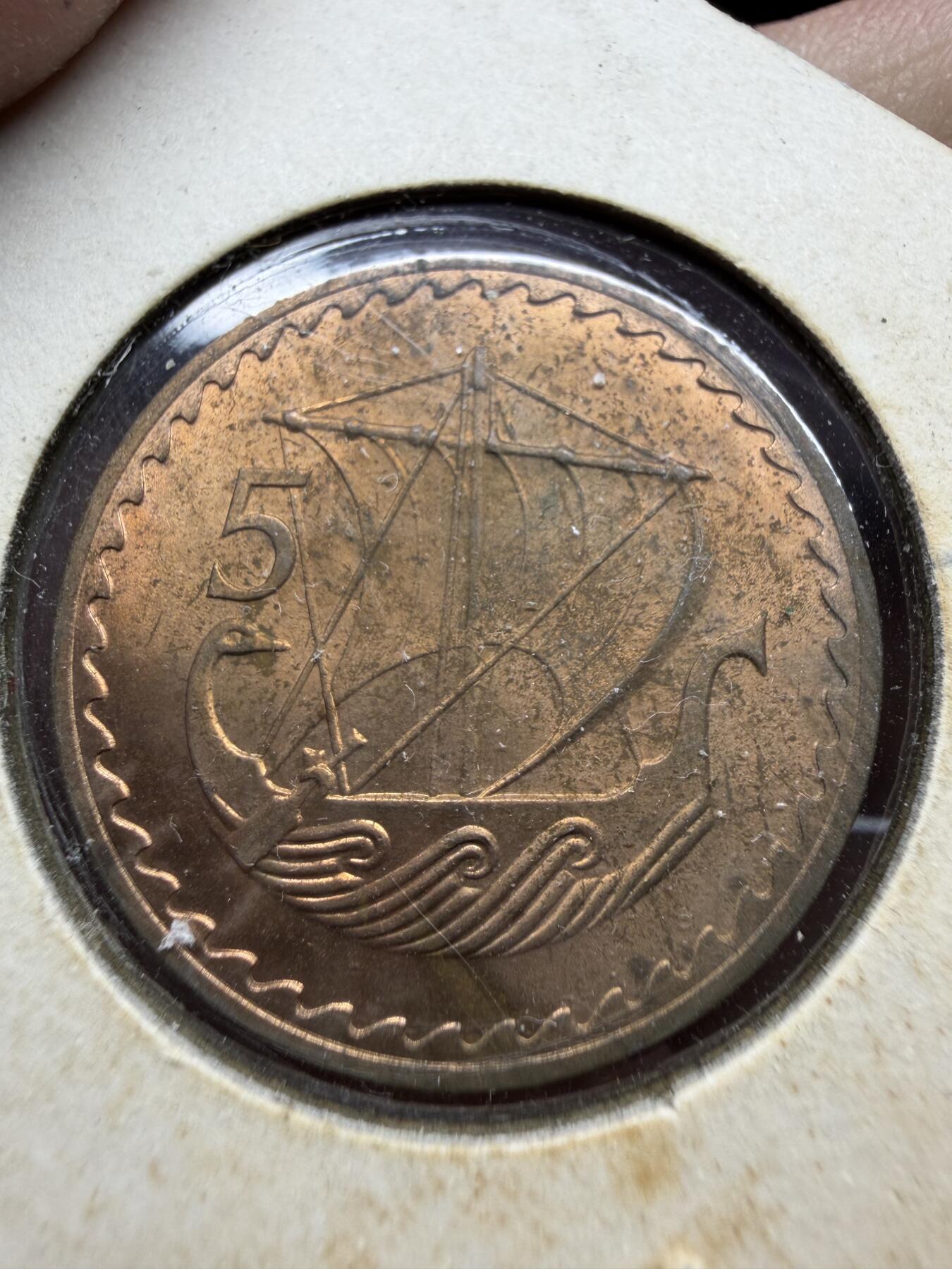 2025年集古藏今外币拍卖第十一期-第4场—（总第294拍），可以寄存60天，满160元包邮。 1963年塞浦路斯5密尔