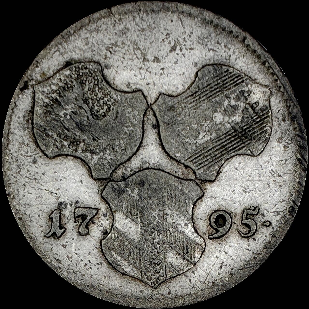 【雨安】【直播拍卖】【世界币章121期-裸币】2025-12-26 周五 19:30 保真 [裸币各国] Austria 奥地利 3克鲁泽 1795年