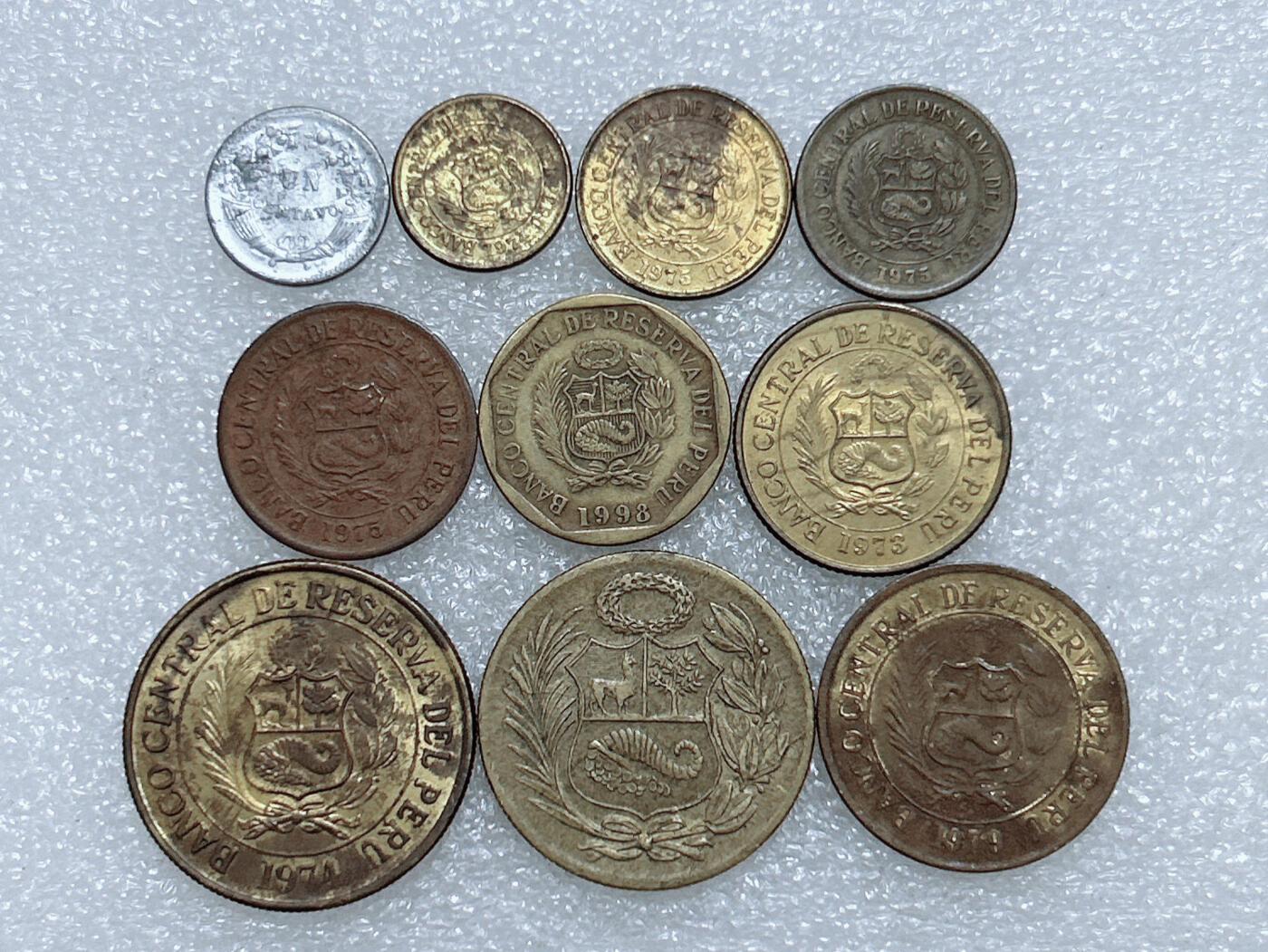 第一海外回流一元起拍收藏 散集专场  第281期 秘鲁不同面值硬币 10枚