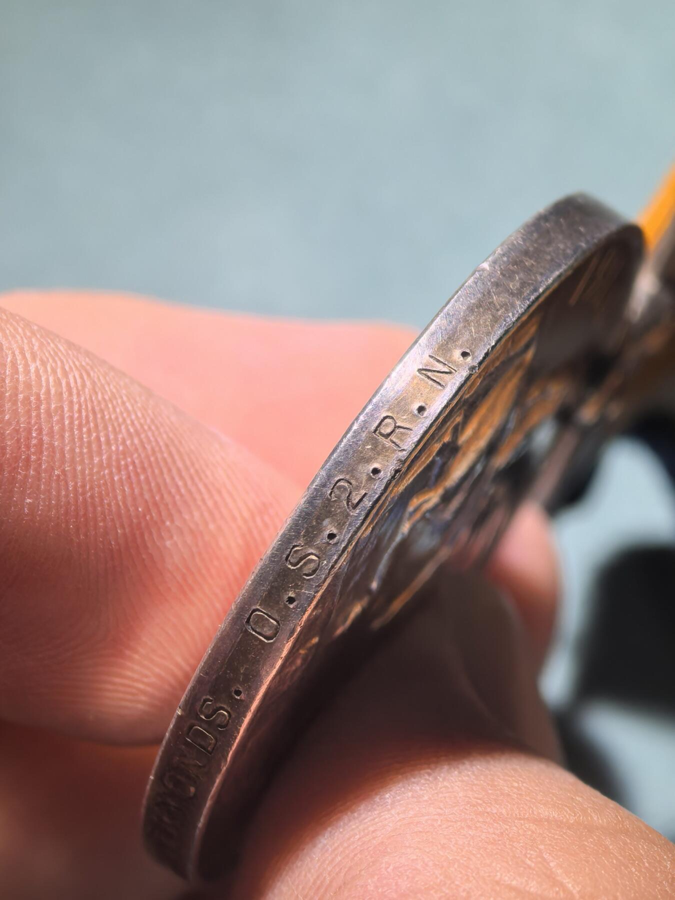 盛世勋华——号角文化勋章邮票专场拍卖第295期 英国一战战争奖章 银制 重1盎司925银 原绶带带边铭