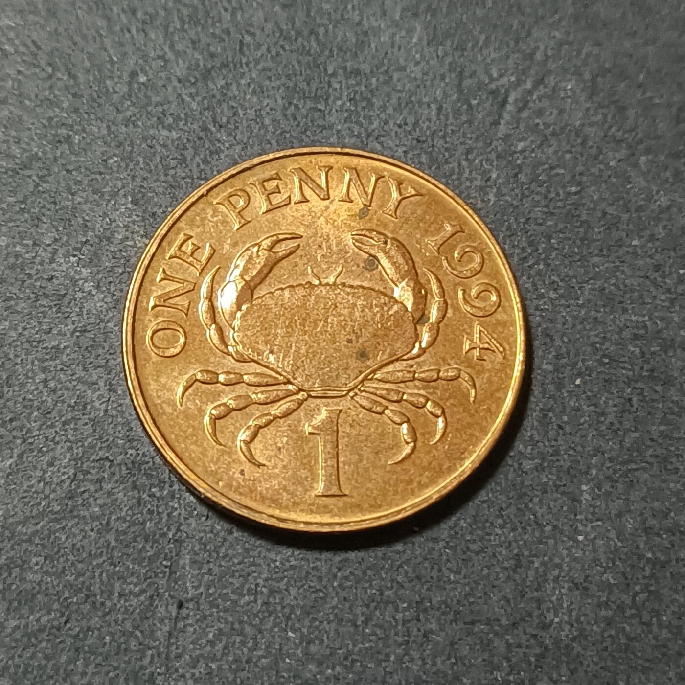 【游宝包邮场】蛇年第102期 英系国家硬币 根西岛-1便士 1994年