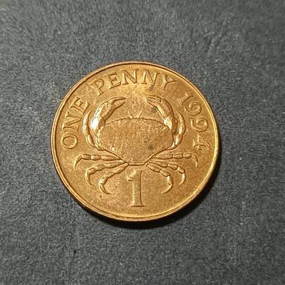 【游宝包邮场】蛇年第102期 英系国家硬币 - 根西岛-1便士 1994年