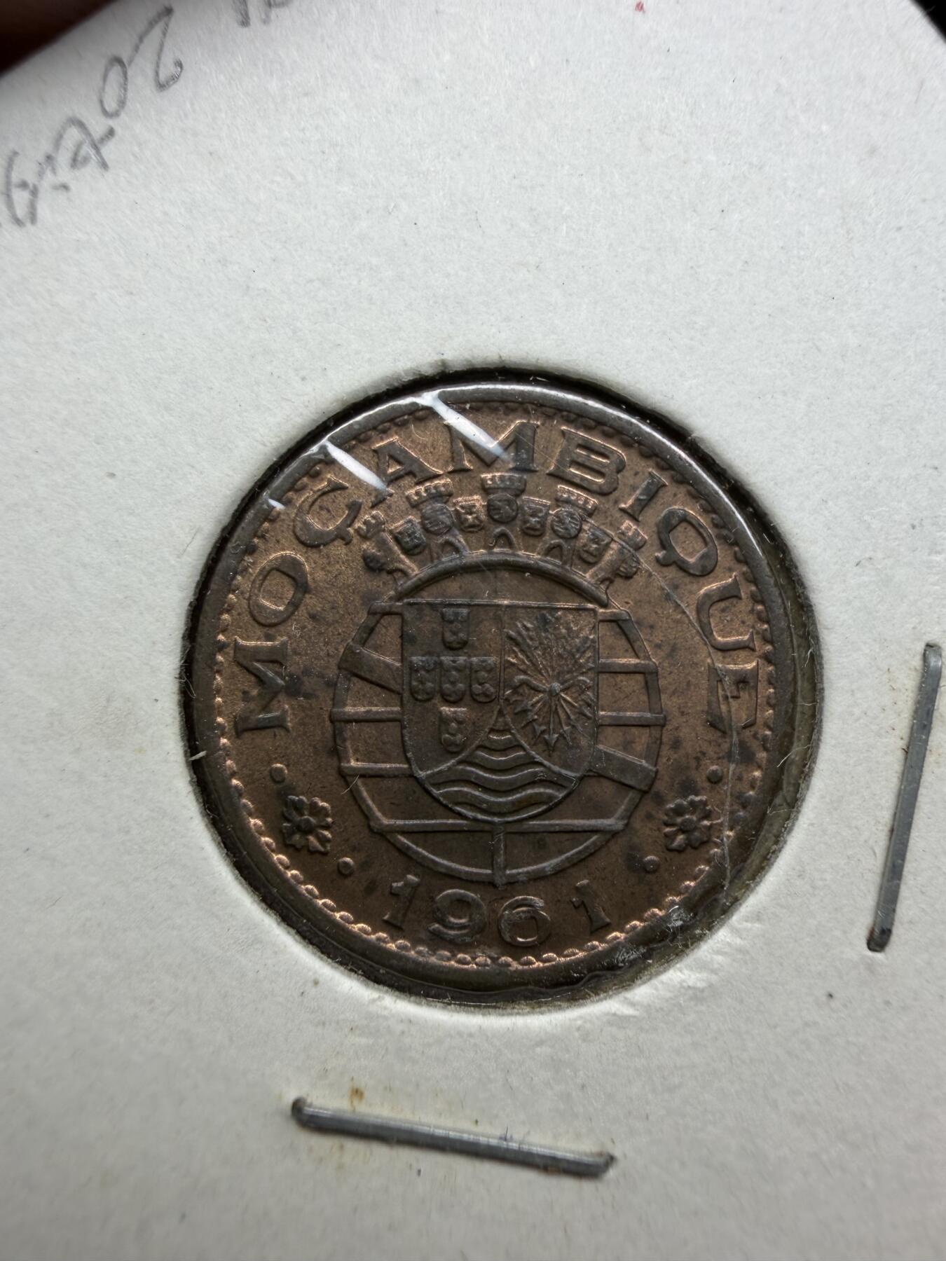 2025年集古藏今外币拍卖第十一期-第4场—（总第294拍），可以寄存60天，满160元包邮。 1961年葡属莫桑比克20分