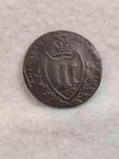G&W世界散币，银币处理专场（第40场） - 英格兰1792年爱丁堡1/2便士  Token