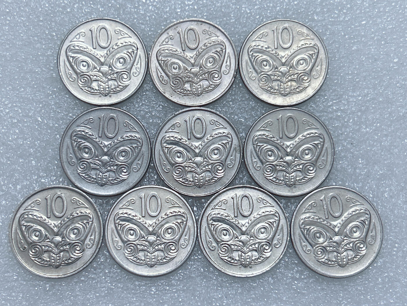 第一海外回流一元起拍收藏 散集专场  第281期 新西兰10分硬币 10枚 带光品